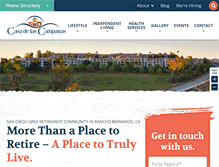 Tablet Screenshot of casadelascampanas.com